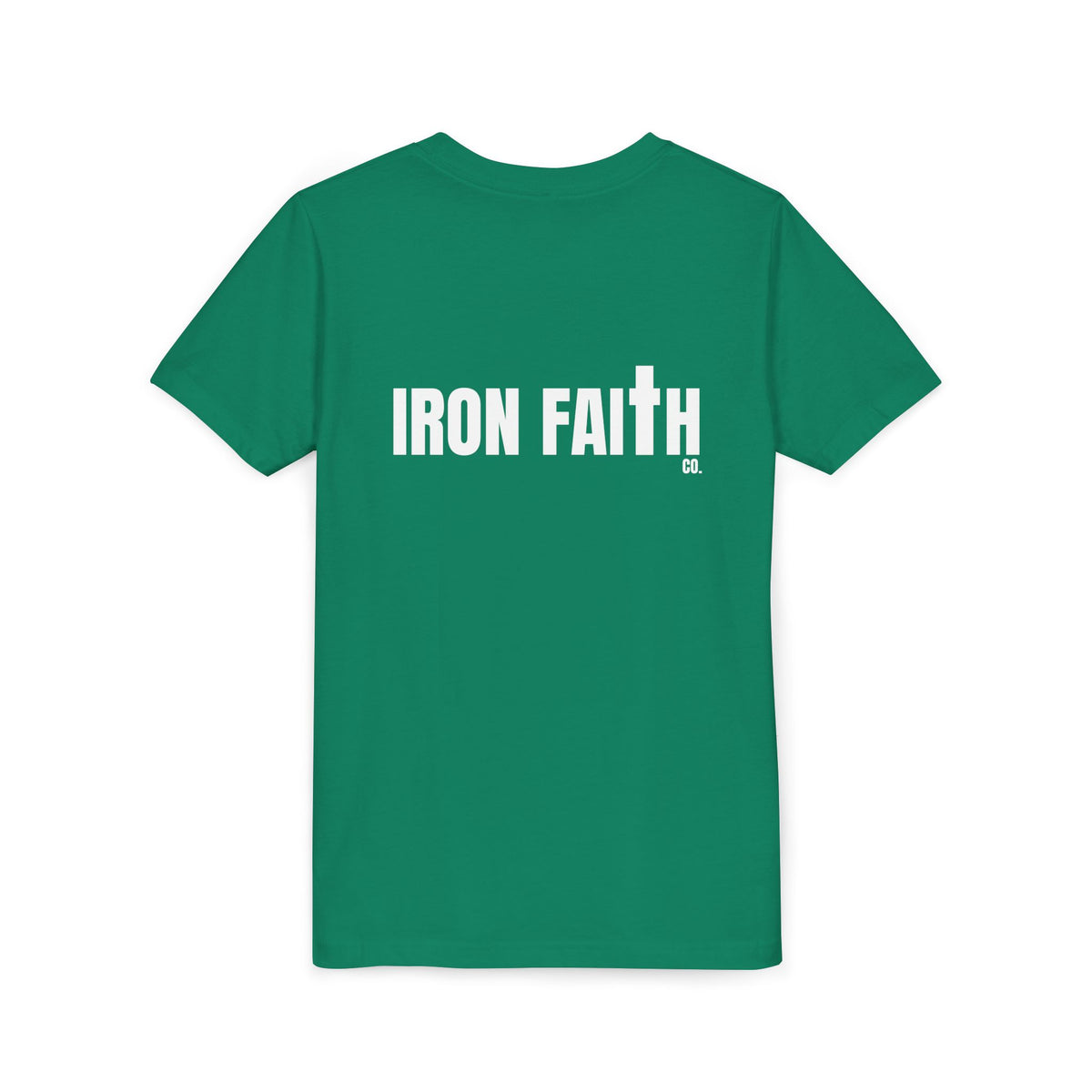 Iron Faith Co. Wordmark Youth Tee – Back Print