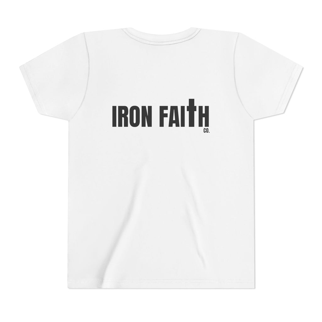Iron Faith Co. Wordmark Youth Tee – Back Print