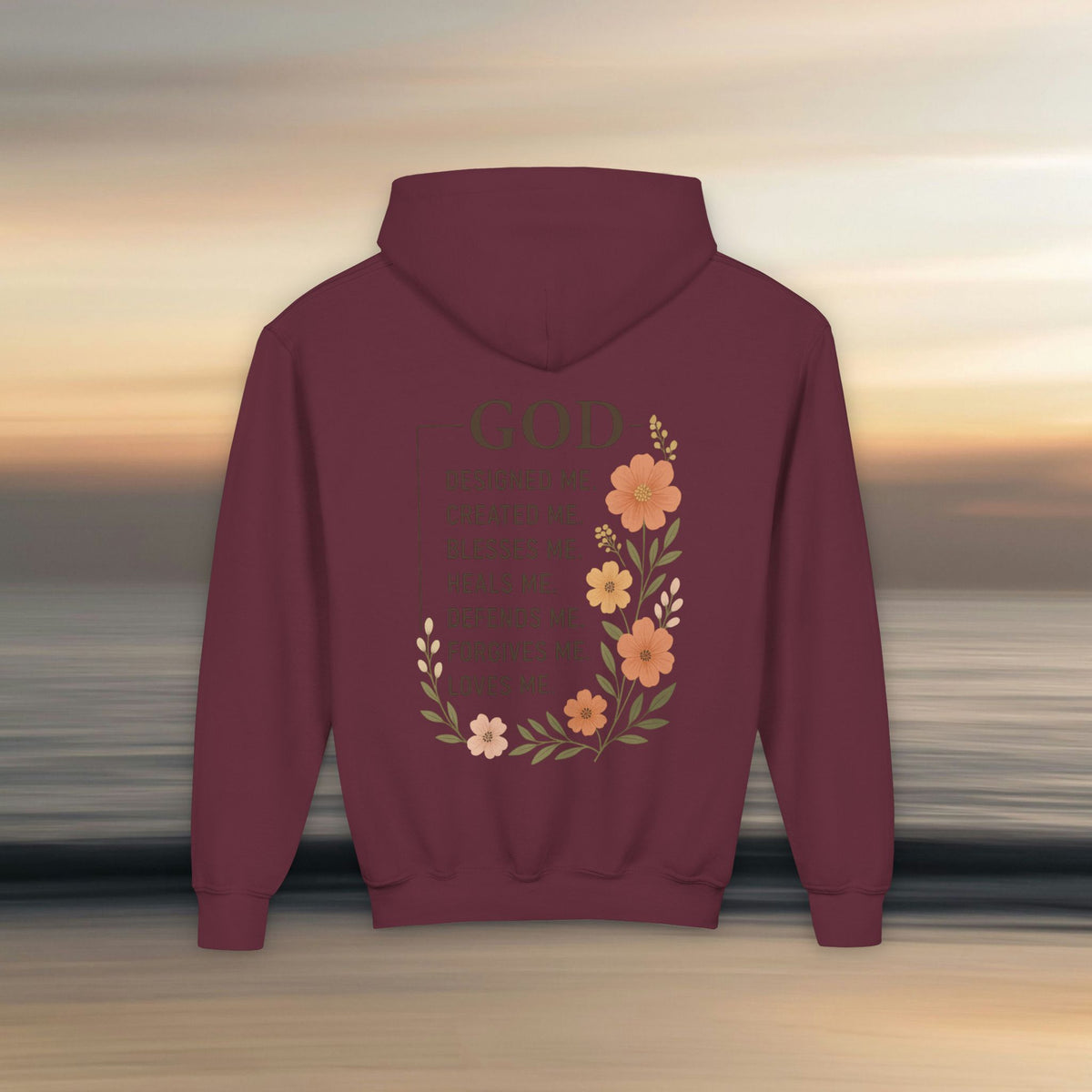 Iron Faith Co. - God's creation - Girls Youth Heavy Blend Hooded Sweatshirt - photo 19 of 30