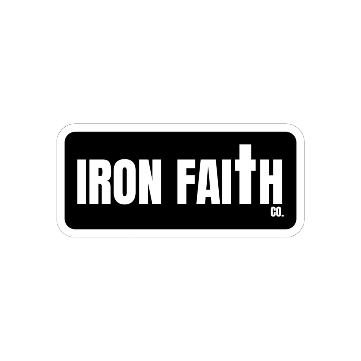 Iron Faith Co. Wordmark Sticker