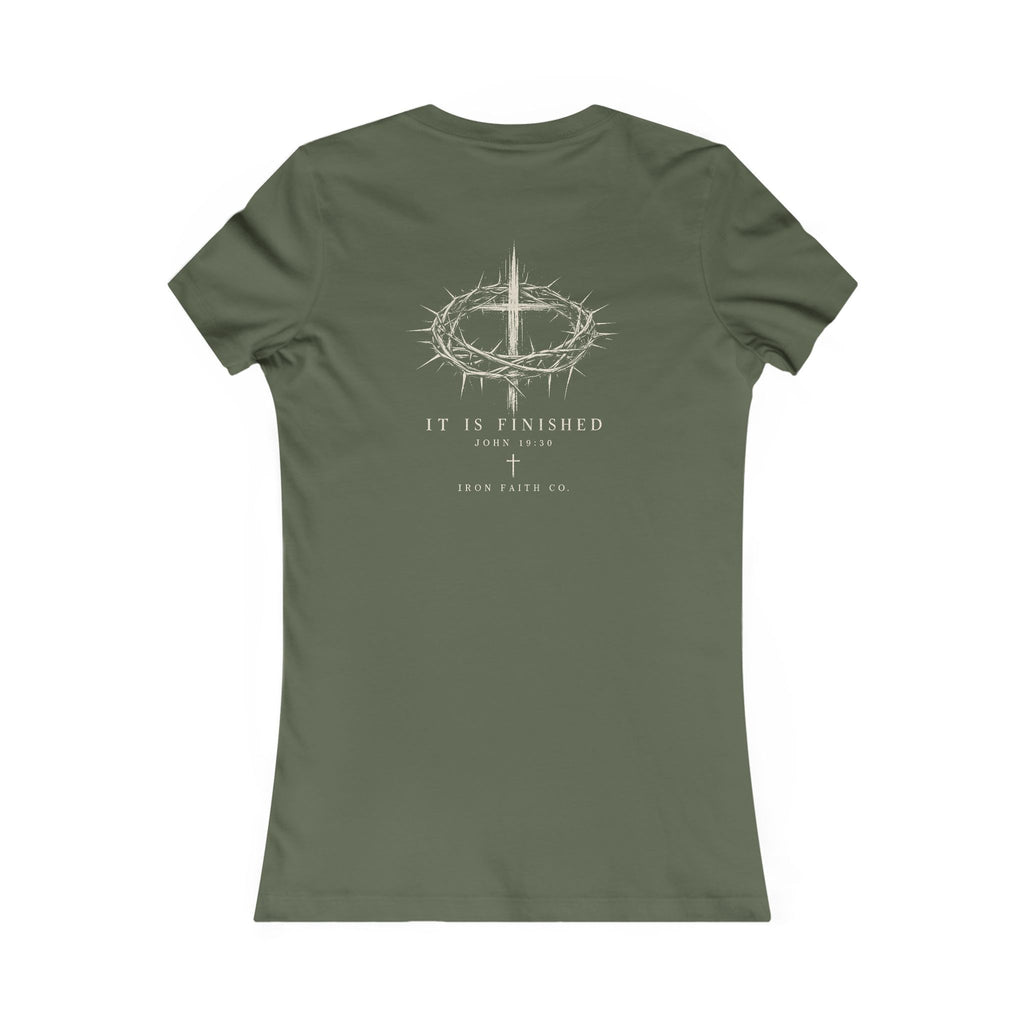 It Is Finished Women's Fitted Tee