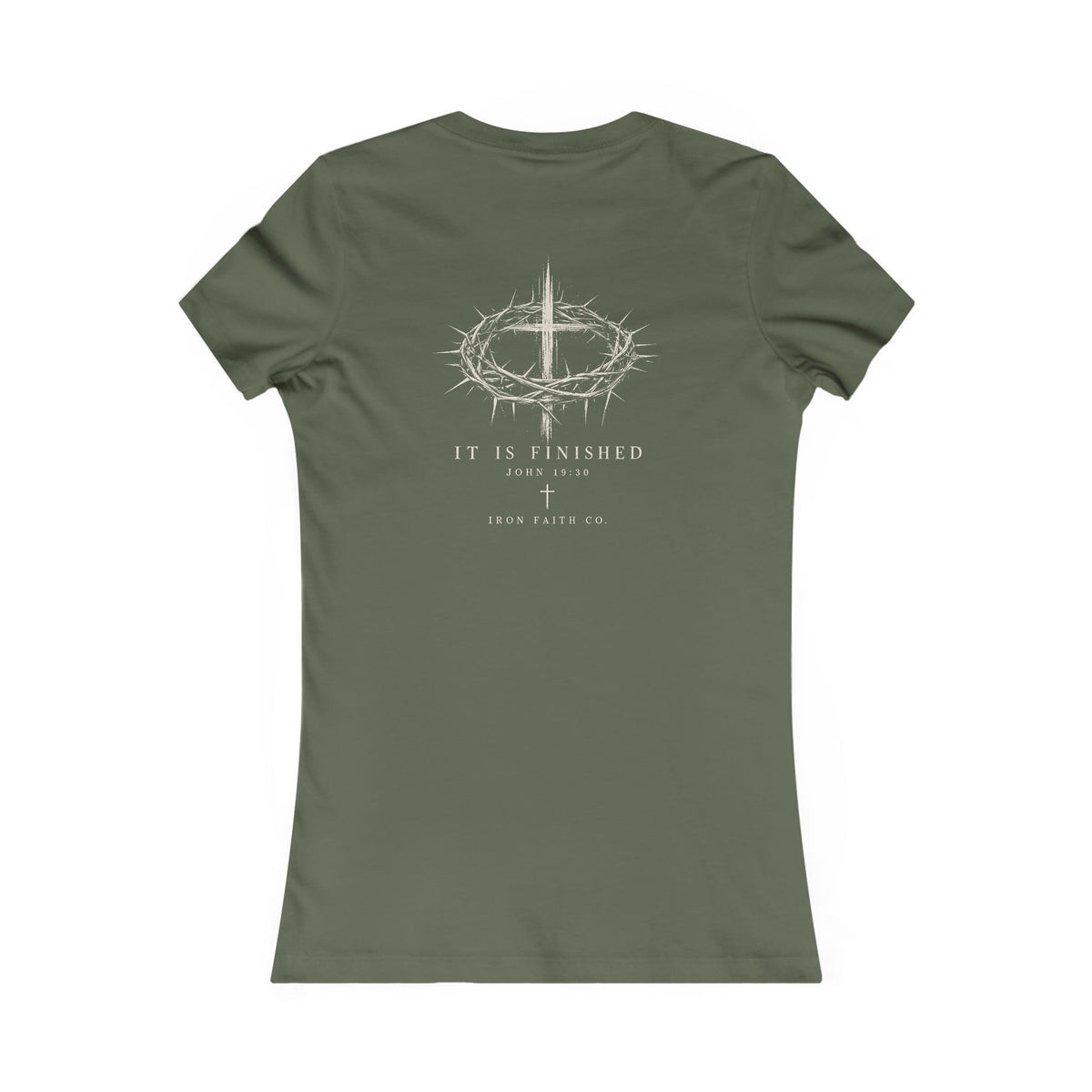 It Is Finished Women's Fitted Tee