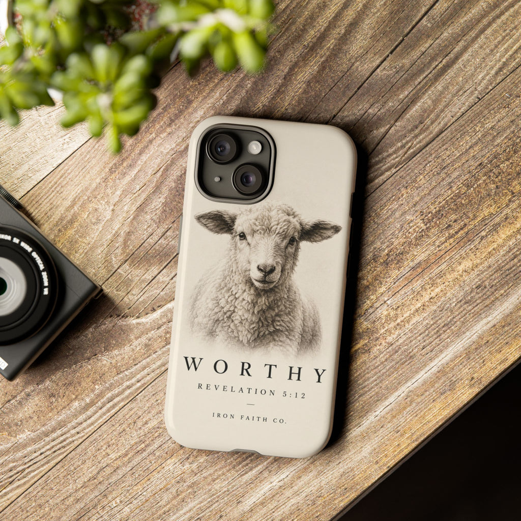 Worthy Revelation 5:12 Phone Case