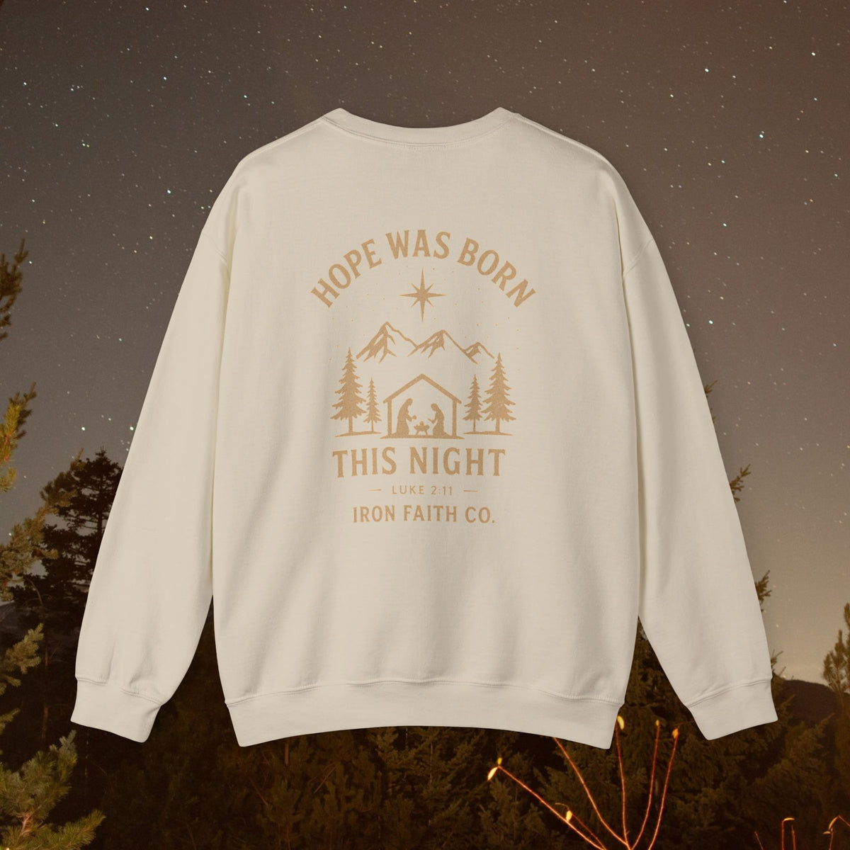 Hope Was Born This Night Sweatshirt - IronFaithCo. - photo 23 of 30