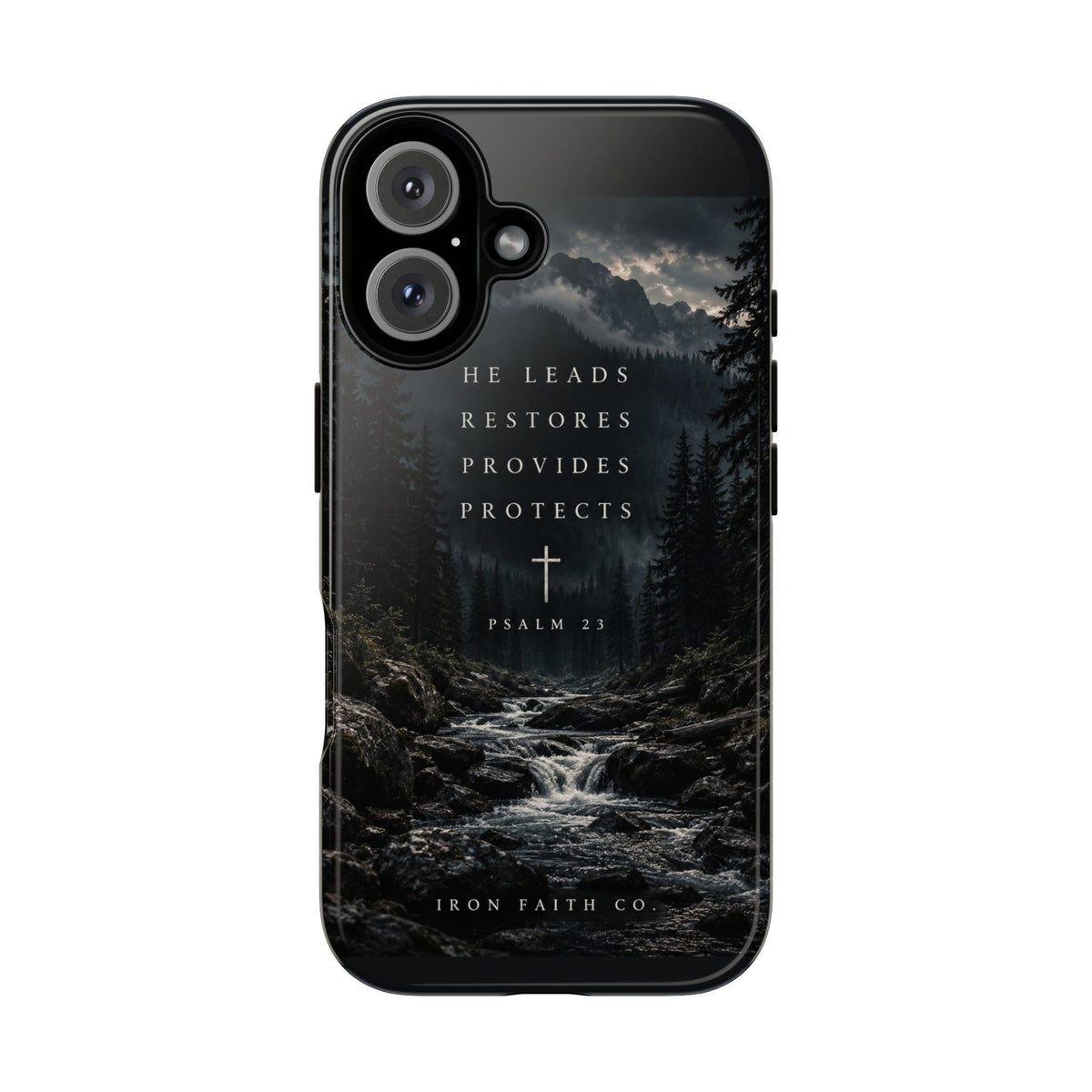 He Leads Psalm 23 Phone Case
