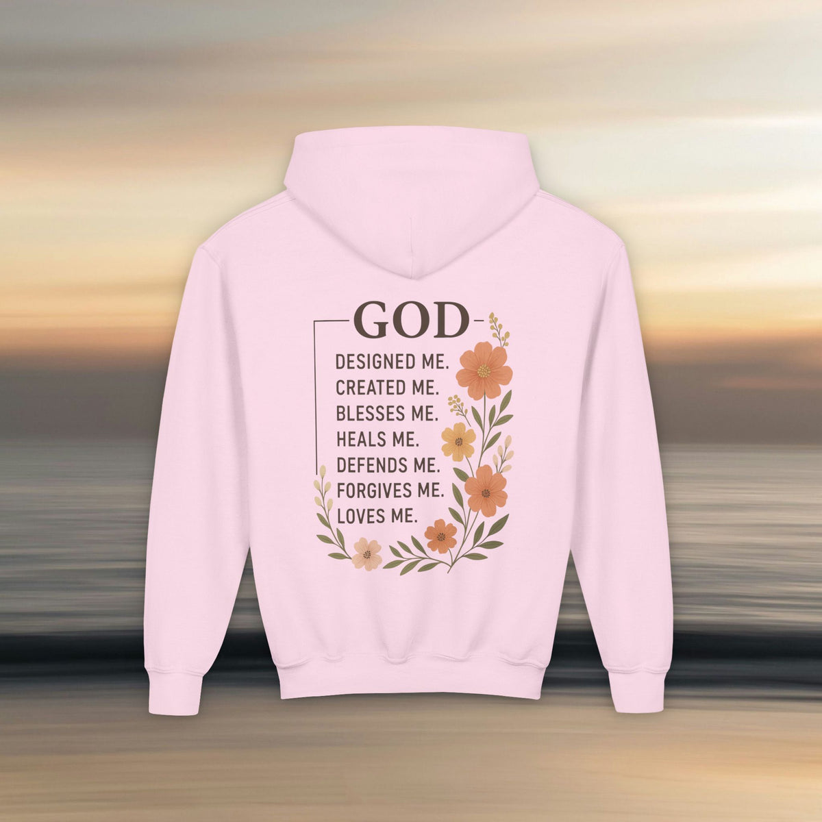 Iron Faith Co. - God's creation - Girls Youth Heavy Blend Hooded Sweatshirt - photo 28 of 30