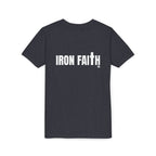 Iron Faith Co. Wordmark Youth Tee – Back Print