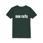 Iron Faith Co. Wordmark Youth Tee – Back Print