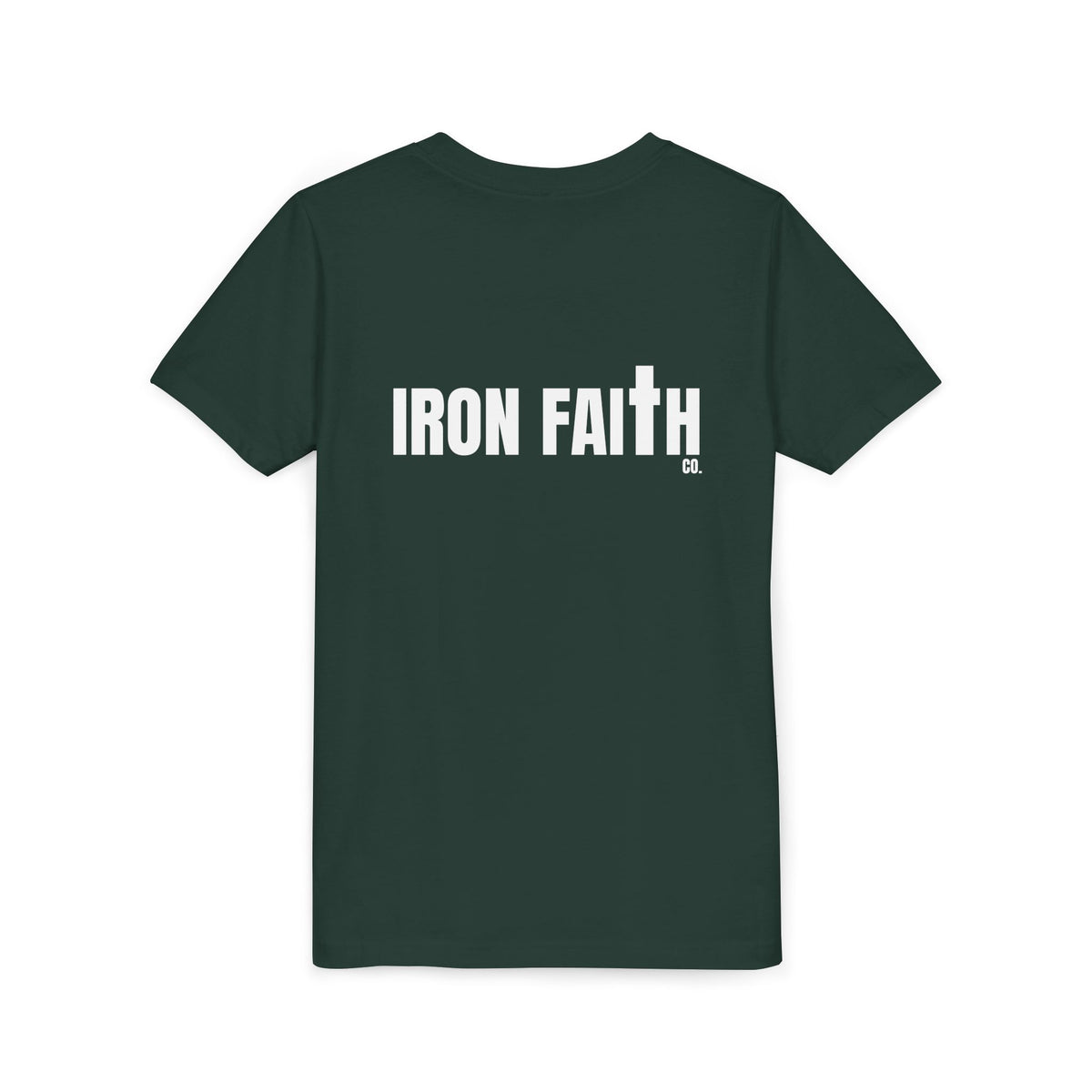 Iron Faith Co. Wordmark Youth Tee – Back Print