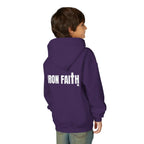 Iron Faith Co. Wordmark Youth Hoodie – Back Print
