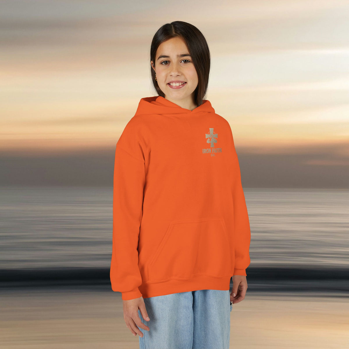Iron Faith Co. - God's creation - Girls Youth Heavy Blend Hooded Sweatshirt - photo 17 of 30