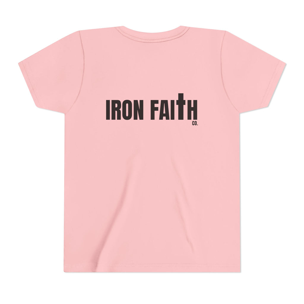 Iron Faith Co. Wordmark Youth Tee – Back Print