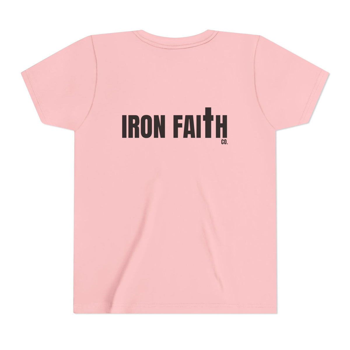 Iron Faith Co. Wordmark Youth Tee – Back Print