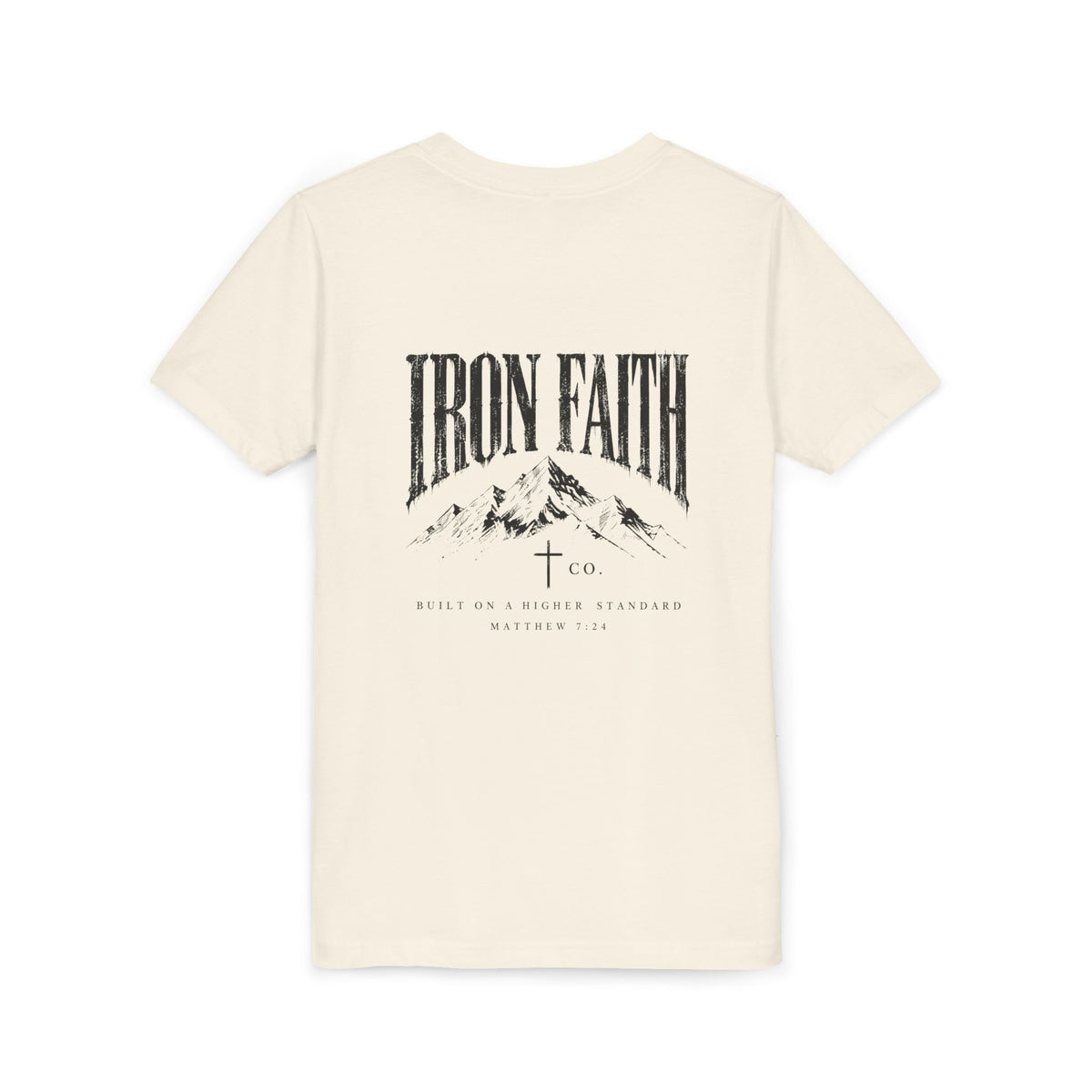 Built on a Higher Standard Youth Tee – Back Print