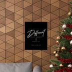 The Different Romans 12:2 Poster shown in a styled everyday scene (product mockup)