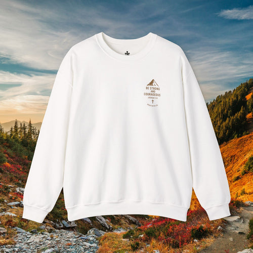 Be strong and courageous Joshua 1:9 - forged by Faith - Iron Faith Co. - Crewneck Sweatshirt - photo 2 of 30