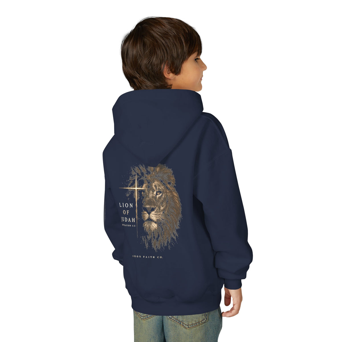 Lion of Judah Youth Hoodie – Back Print