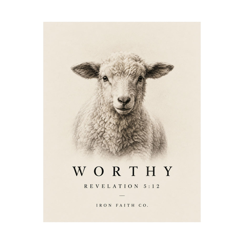 Worthy Revelation 5:12 Poster