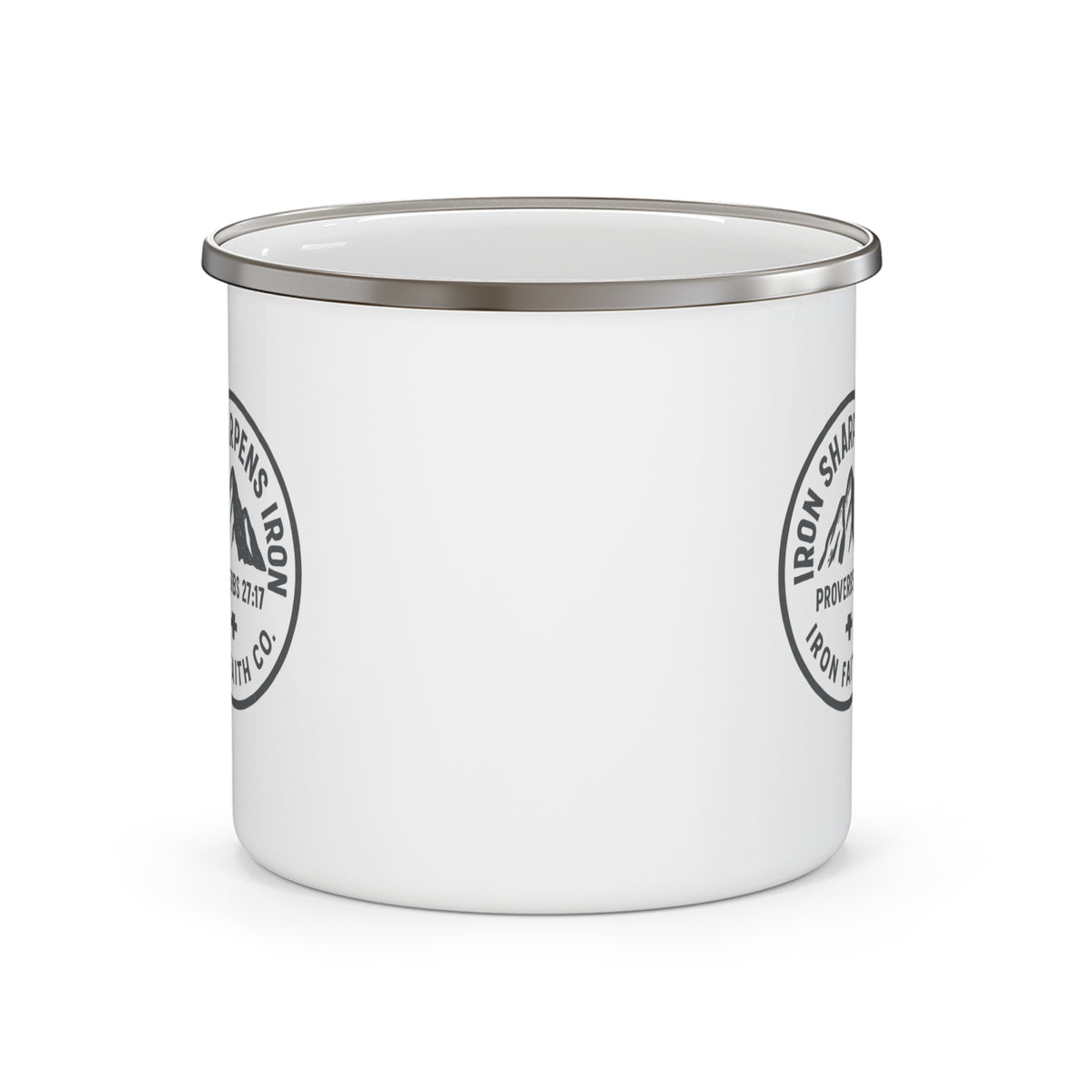 Iron Sharpens Iron Enamel Camp Mug
