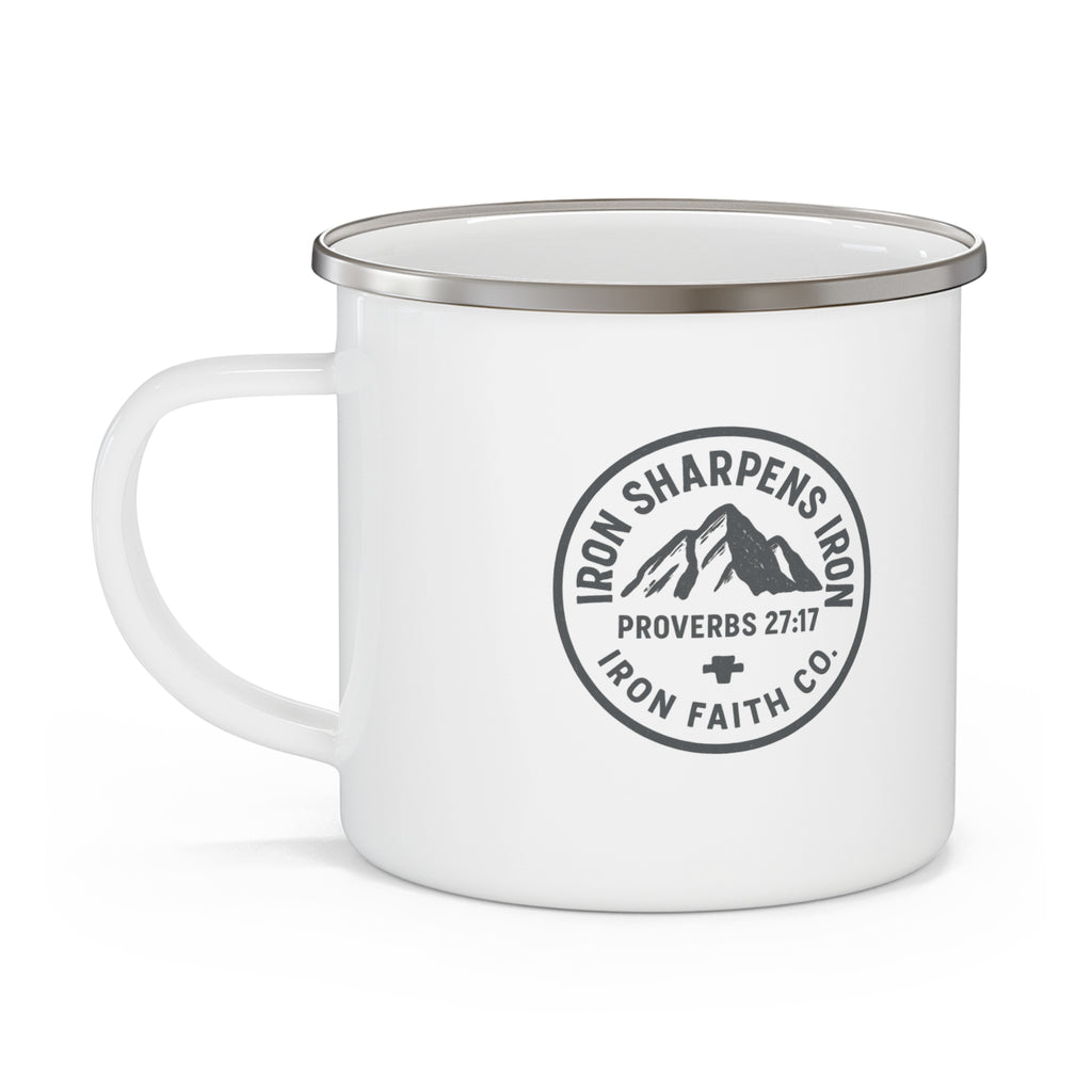 Iron Sharpens Iron Enamel Camp Mug