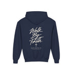 Walk By Faith Youth Hoodie – Back Print