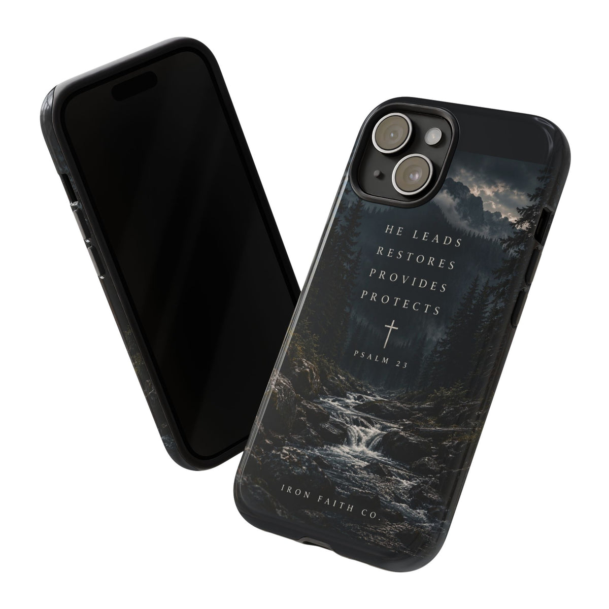 He Leads Psalm 23 Phone Case