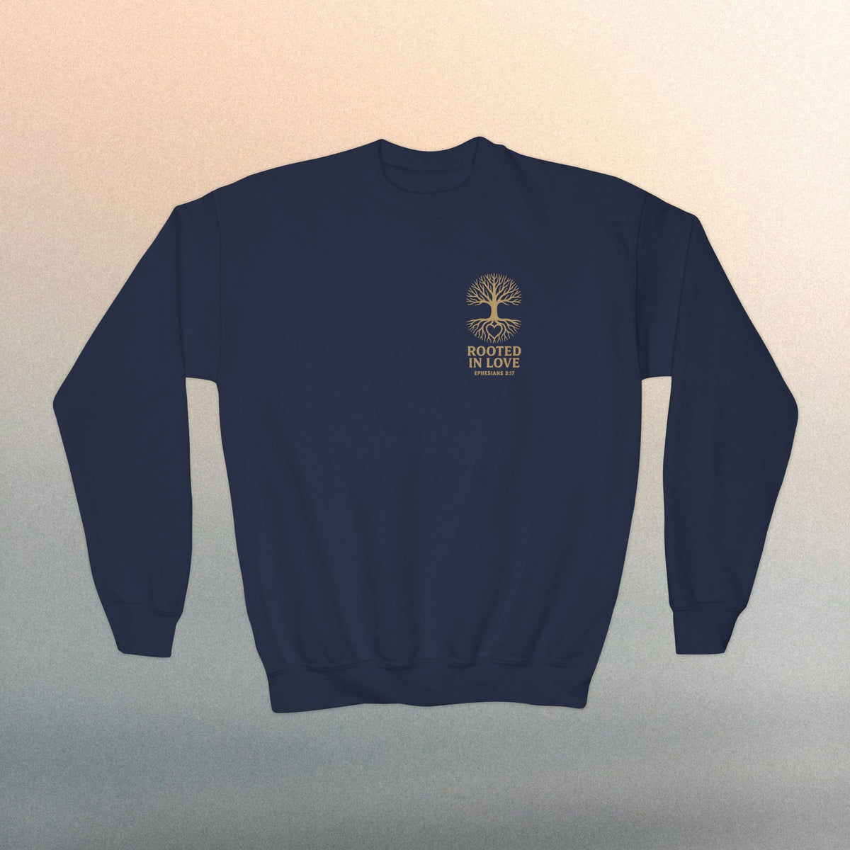 Love One Another Youth Crewneck Sweatshirt — Christian Faith Graphic - photo 6 of 30
