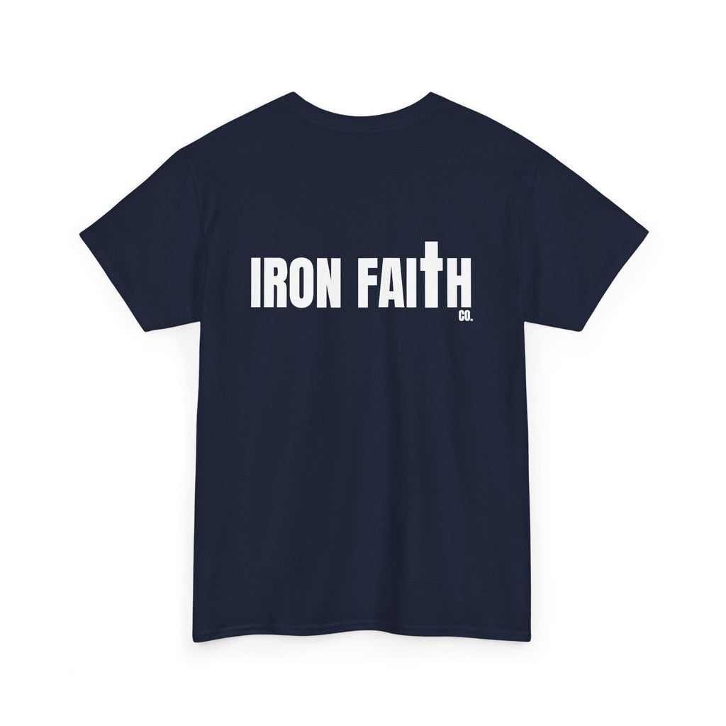 Iron Faith Co. Wordmark Tee – Back Print