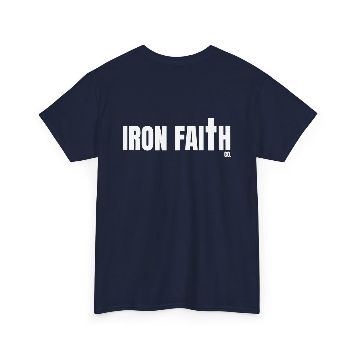 Iron Faith Co. Wordmark Tee – Back Print