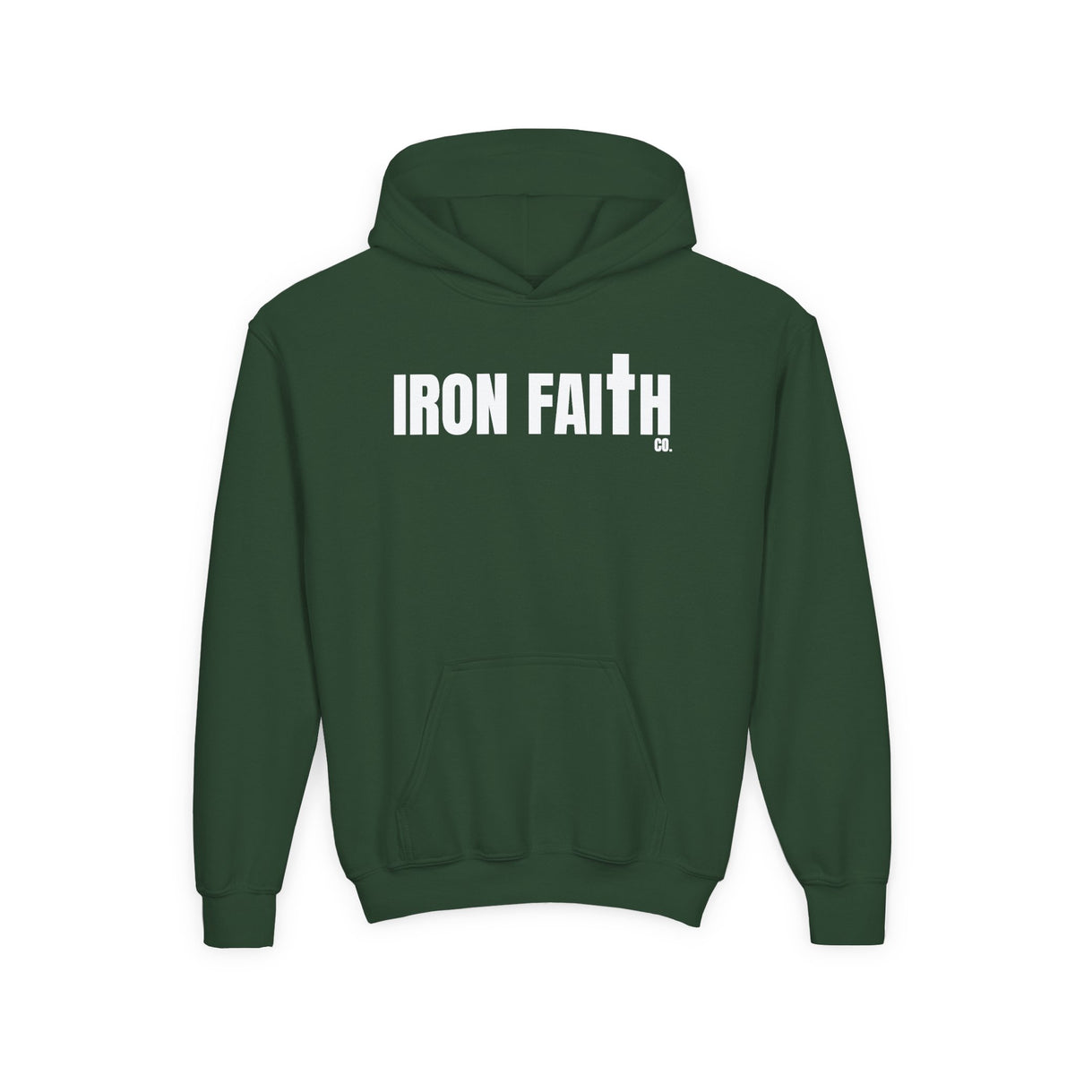 Iron Faith Co. Wordmark Youth Hoodie