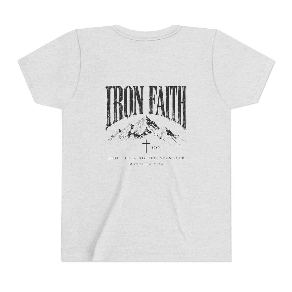 Built on a Higher Standard Youth Tee – Back Print