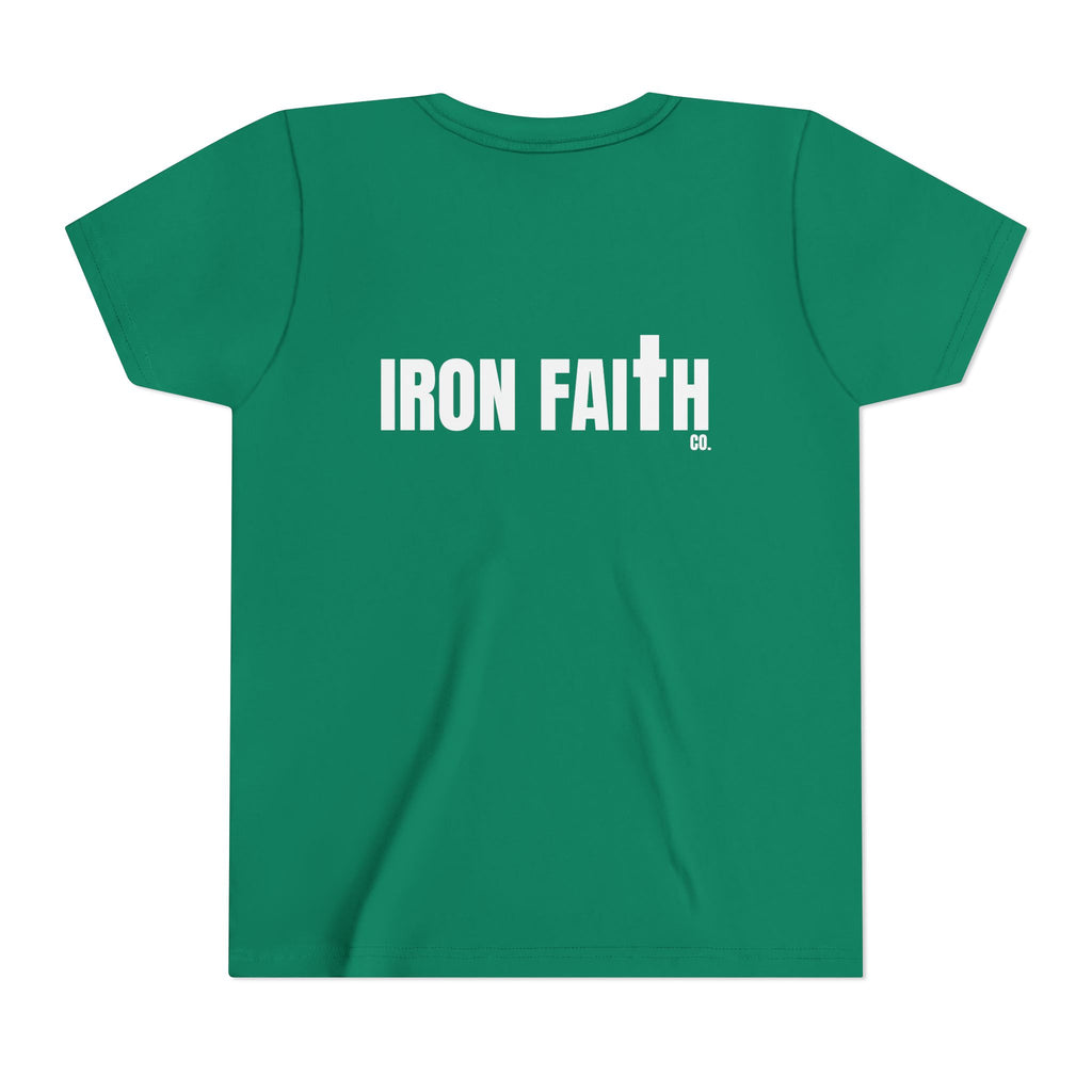 Iron Faith Co. Wordmark Youth Tee – Back Print