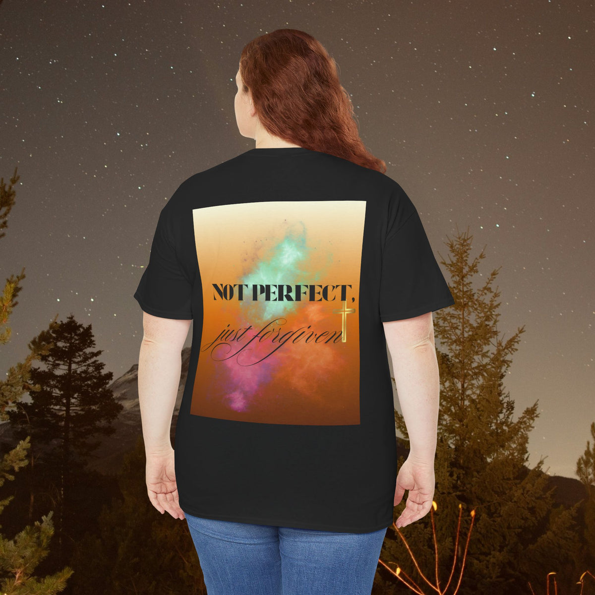 Iron Faith Co. | Not Perfect, Just Forgiven - Unisex Heavy Cotton T-Shirt