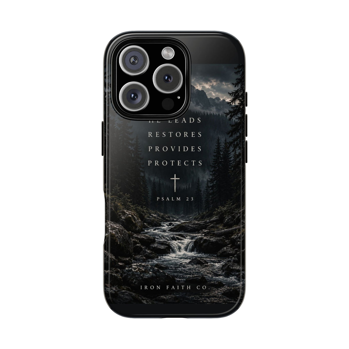 He Leads Psalm 23 Phone Case