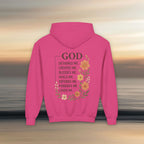 Iron Faith Co. | God's creation | Girls Youth Heavy Blend Hooded Sweatshirt