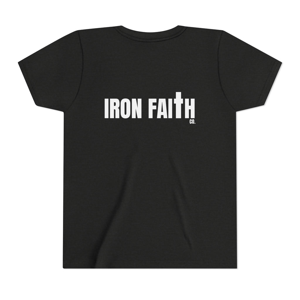 Iron Faith Co. Wordmark Youth Tee – Back Print