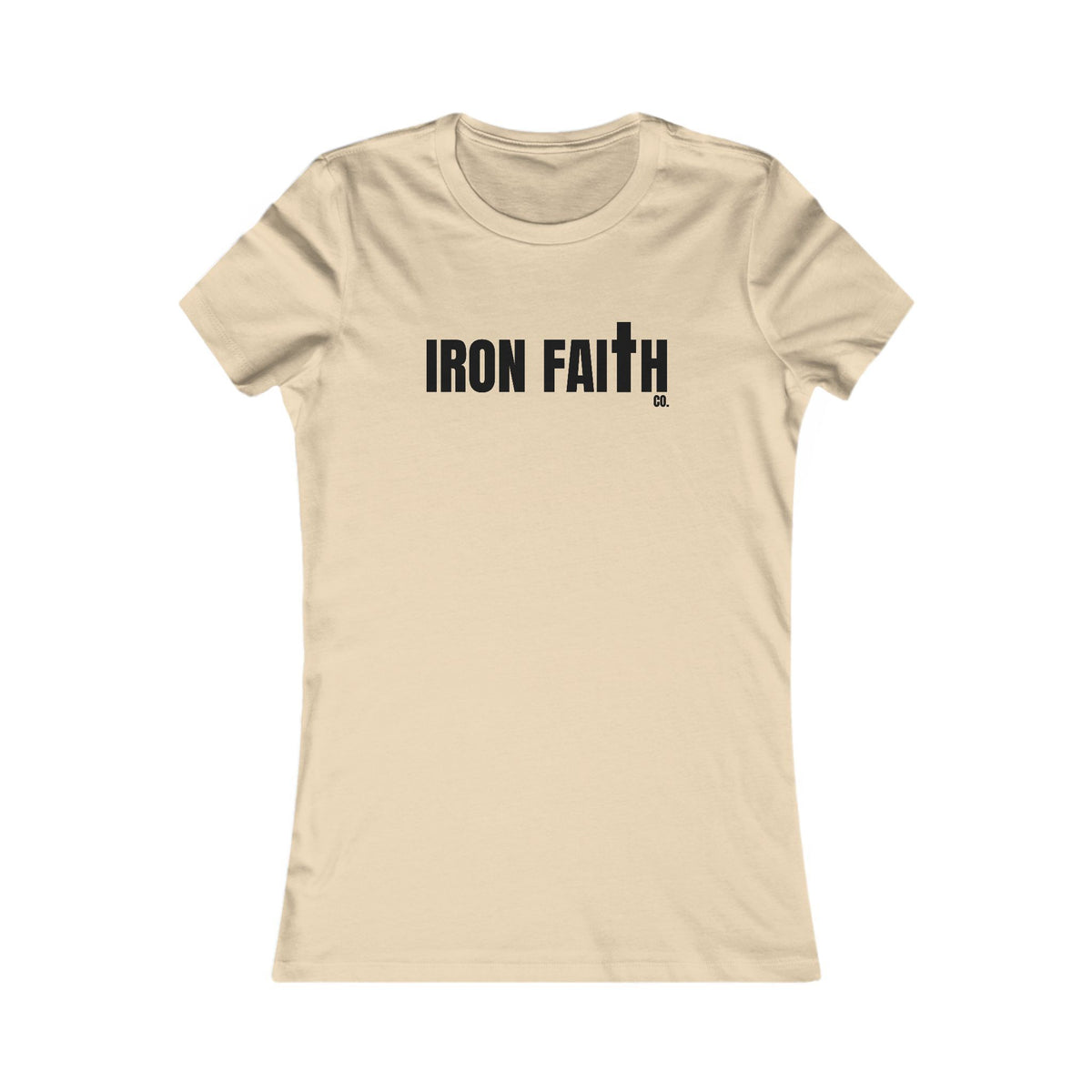 Iron Faith Co. Wordmark Women's Fitted Tee