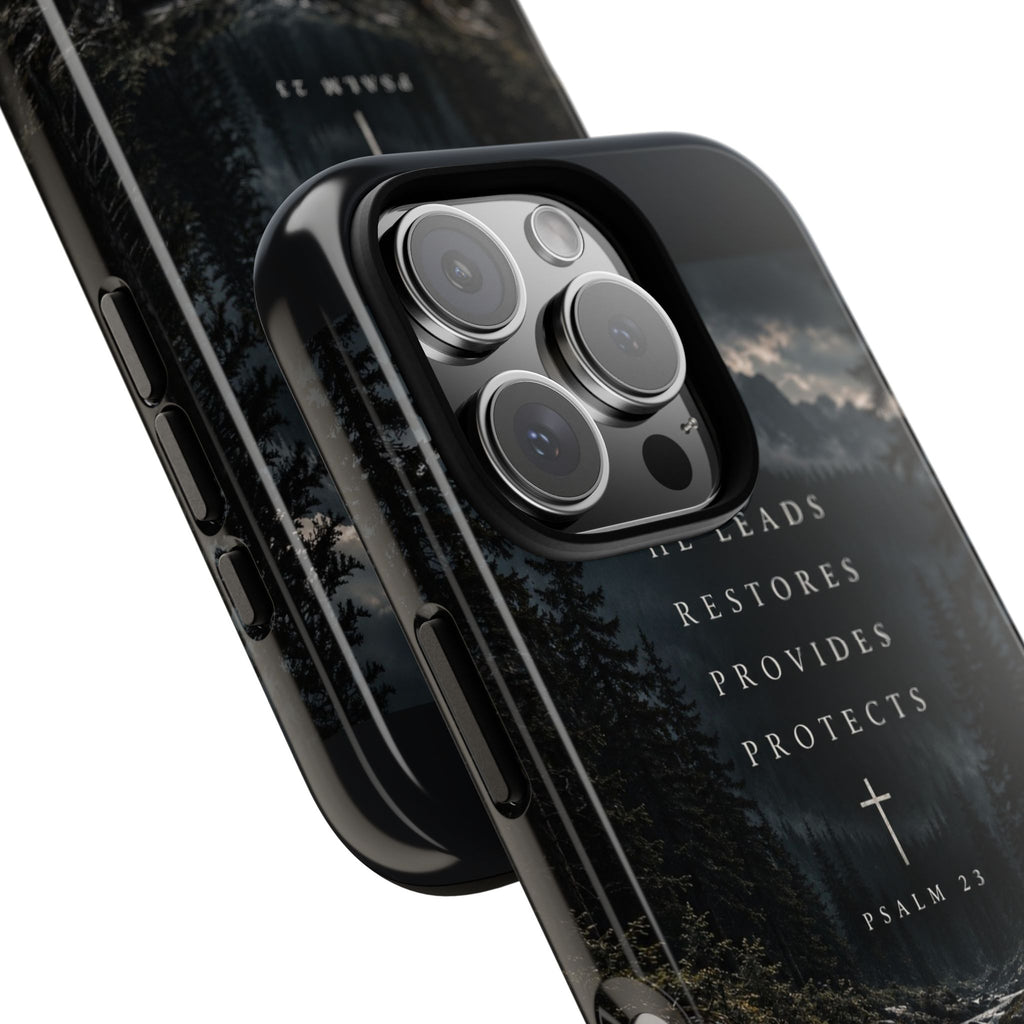 He Leads Psalm 23 Phone Case