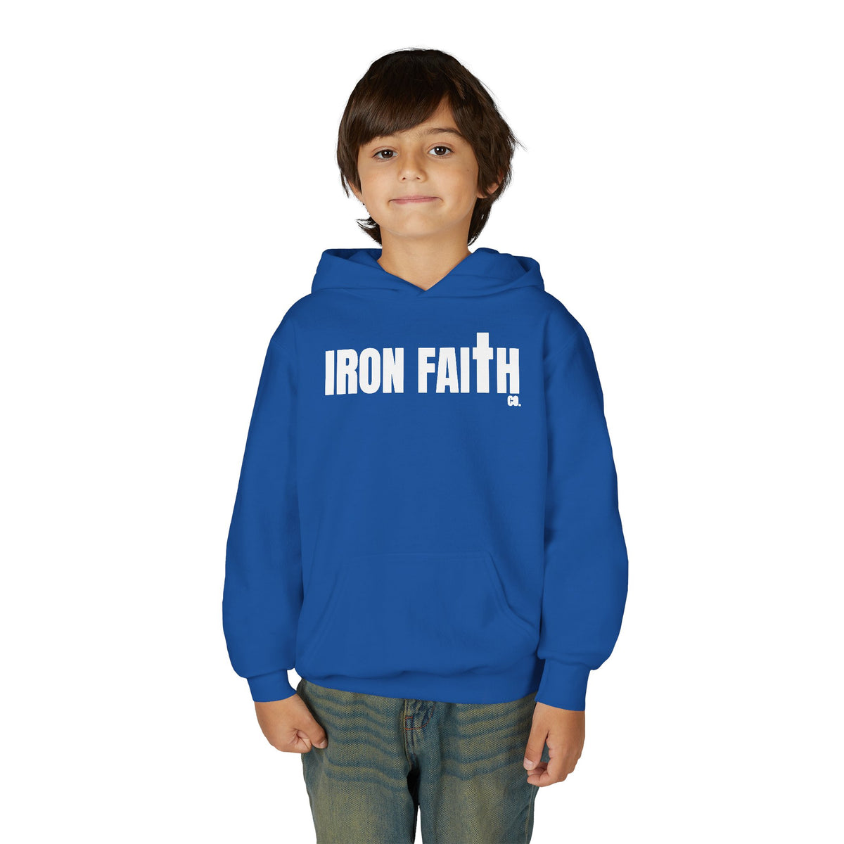 Iron Faith Co. Wordmark Youth Hoodie