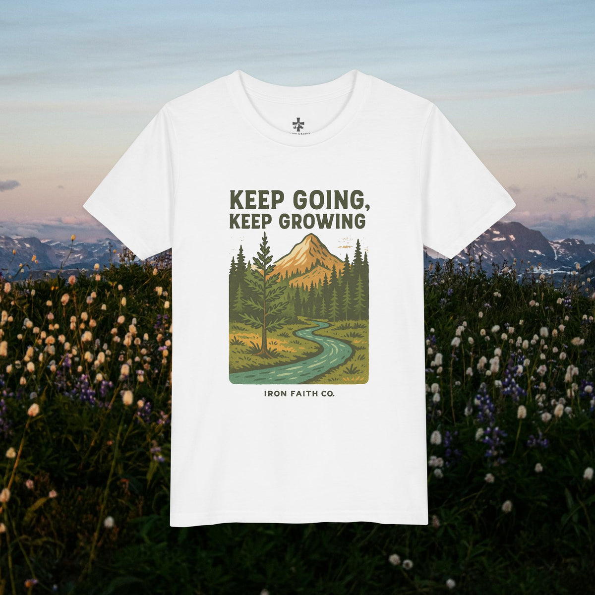 Keep going keep growing - Iron Faith Co. - Youth Short Sleeve Tee - photo 2 of 30