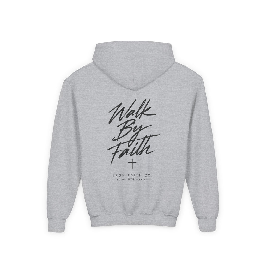 Walk By Faith Youth Hoodie – Back Print