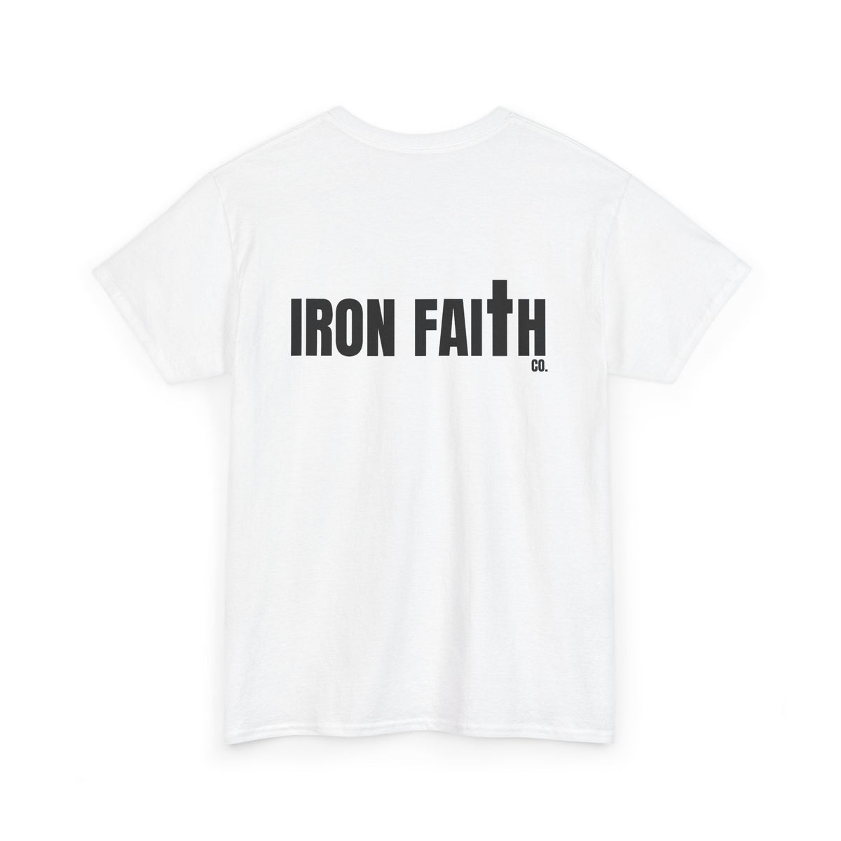 Iron Faith Co. Wordmark Tee – Back Print