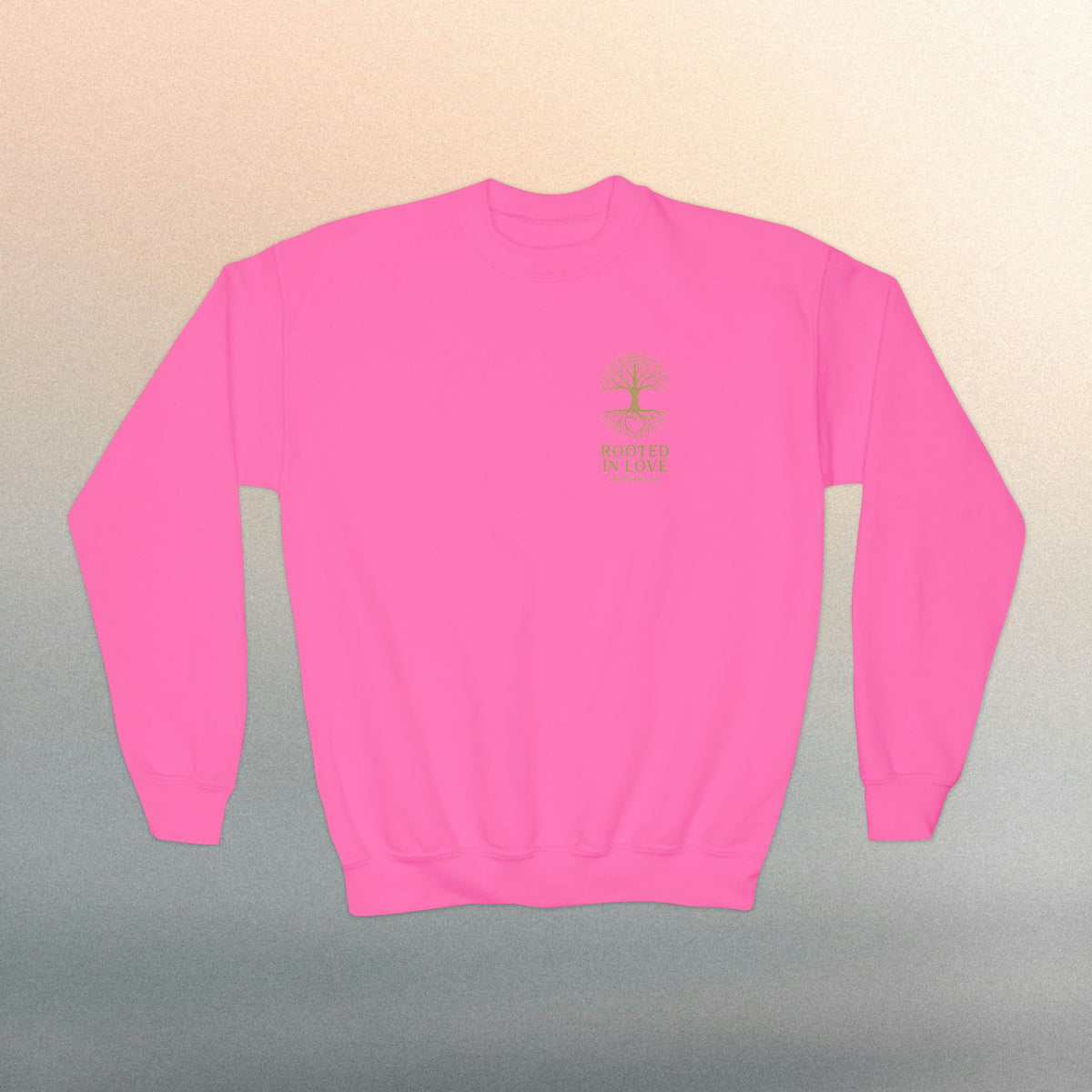 Love One Another Youth Crewneck Sweatshirt — Christian Faith Graphic - photo 7 of 30