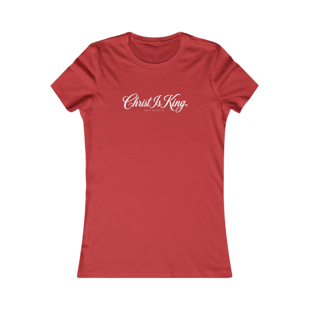 Christ Is King Women's Fitted Tee