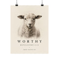 Worthy Revelation 5:12 Poster