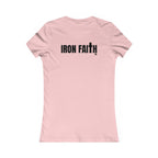 Iron Faith Co. Wordmark Women's Fitted Tee – Back Print