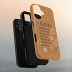 "GOD Designed Me" Floral iPhone Case