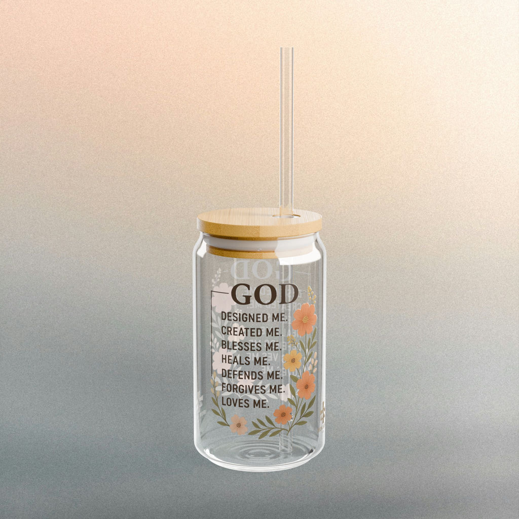God's Creation - Iron Faith Co. - Floral Sipper Glass, 16oz - photo 3 of 4