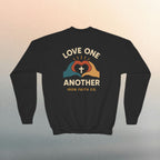 Love One Another Youth Crewneck Sweatshirt — Christian Faith Graphic - photo 13 of 30