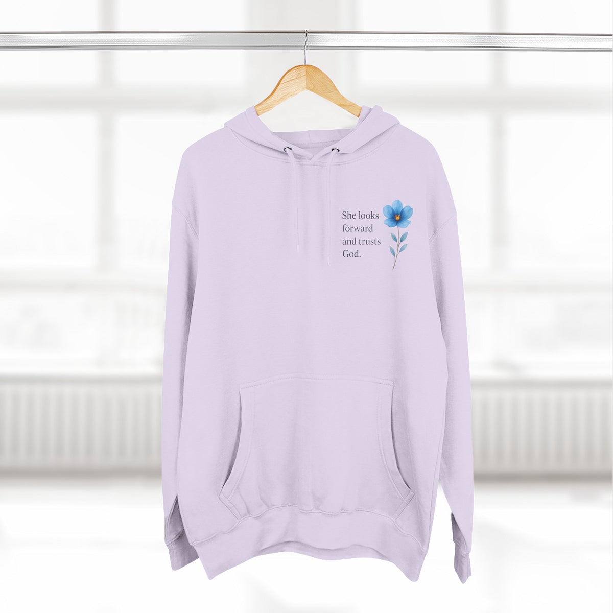 "She Looks Back and Thanks God" Comfort Pullover - IronFaithCo.
